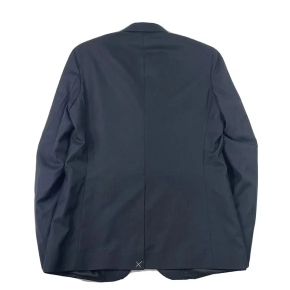 JOSEPH Venice Herringbone Navy Wool Mens Blazer Size 40R NWT 495$